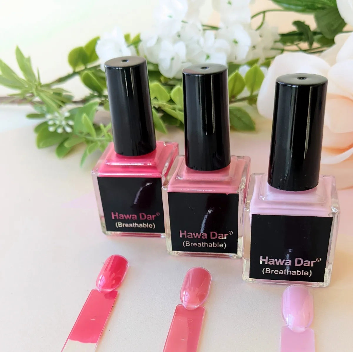 Breathable Nail Polish (Shades of Pink)